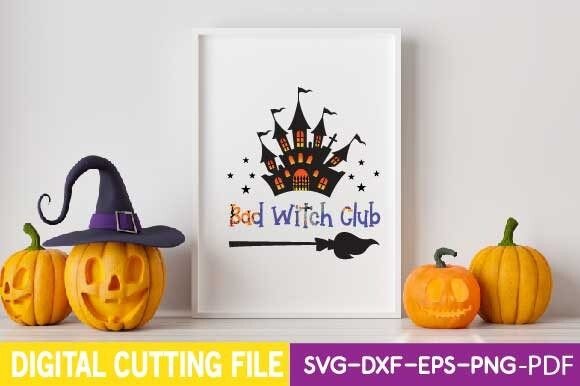 Bad Witch Club Svg: A Charming Embroidery Design