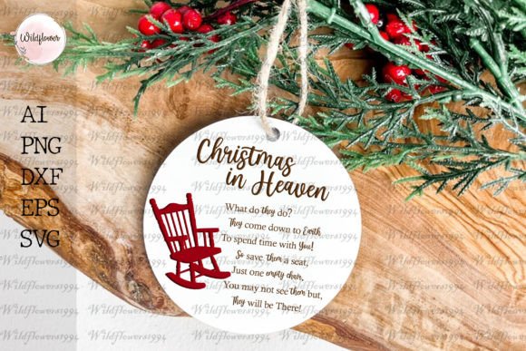 Christmas in Heaven Ornament SVG: A Heavenly Design