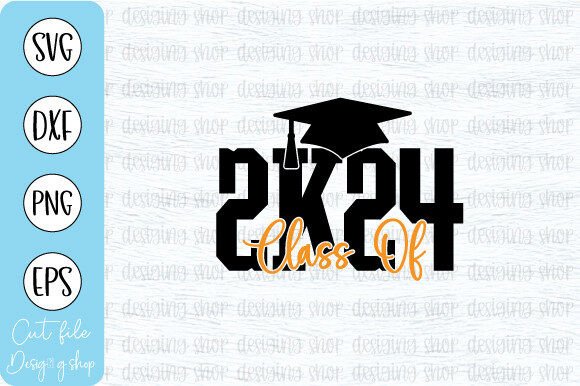 Class of 2024 SVG T-Shirt Design for Crafts & Graphics