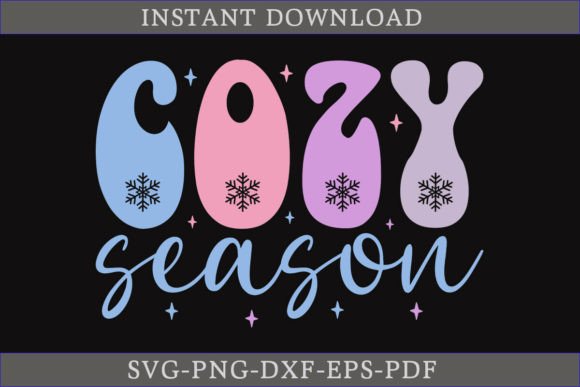 Cozy Season Winter Retro SVG Shirt: Perfect for Crafts & Graphics
