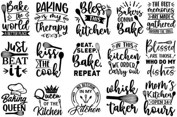 Kitchen SVG Bundle: A Versatile Craft Graphics Solution
