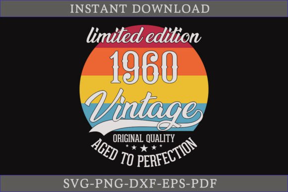 Vintage 1960 Aged to Perfection: A Graphics Gem for Crafts