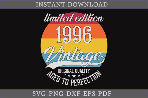 Vintage 1996 Aged to Perfection: A Graphics Gem for Crafts